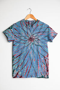 Oracle Tie Dye T-Shirt in Lilac with Maroon and Forest