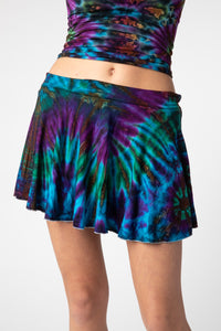 Mudmee Tie Dye Skort in Eggplant