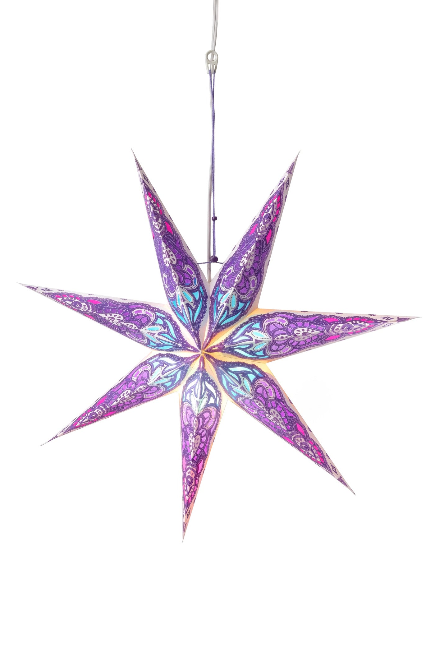 Purple Star Paper Lanterns