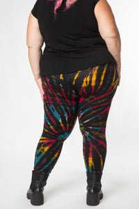 Mudmee Tie Dye Leggings in Sunset