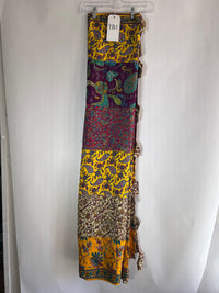 Y101 Yellow Sari Inspired Curtain Pair