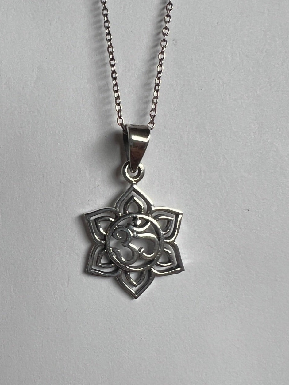 One of a Kind Sterling Ohm Pendant P139