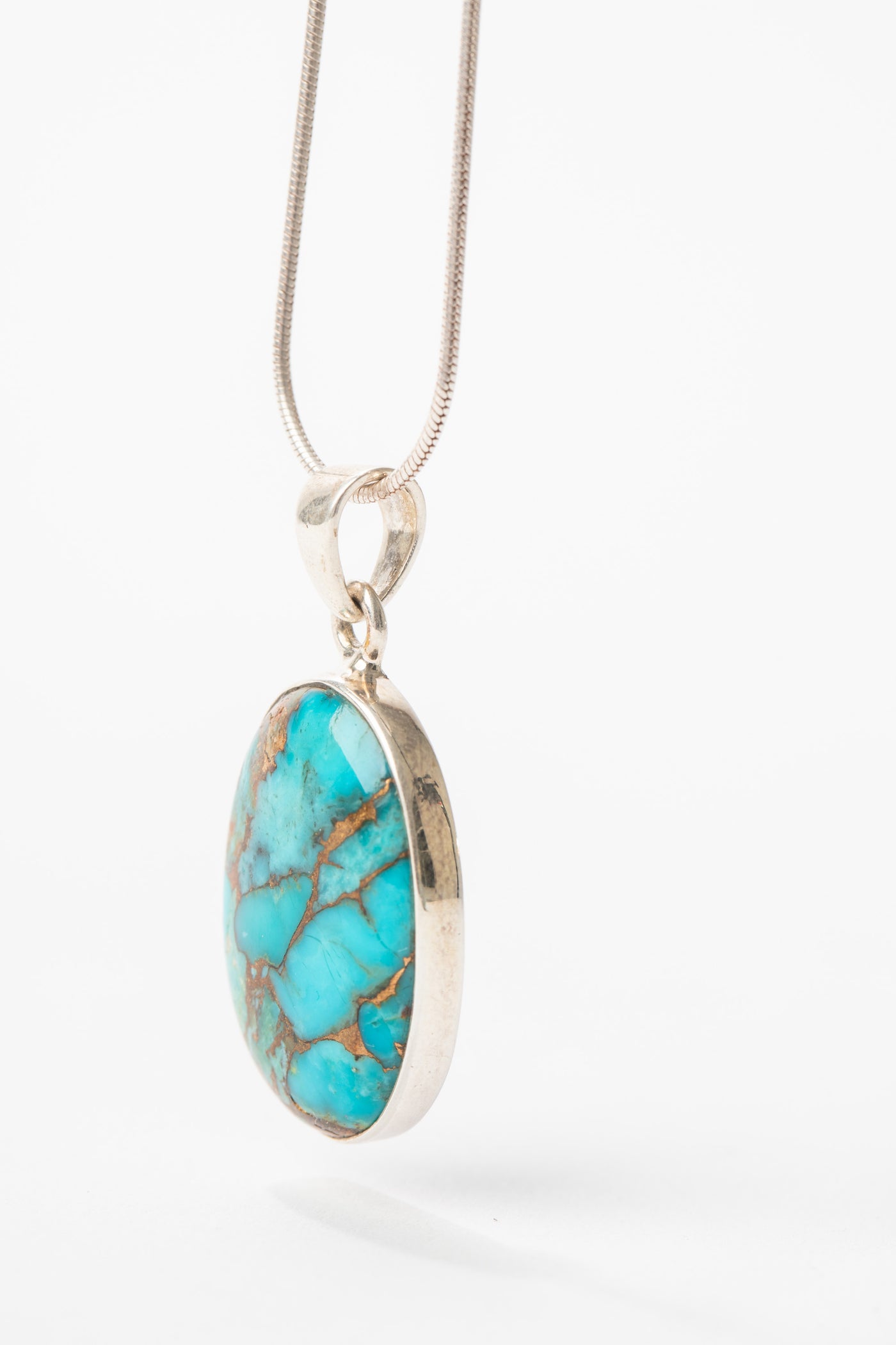 One of a Kind Blue Copper Turquoise Pendant P138