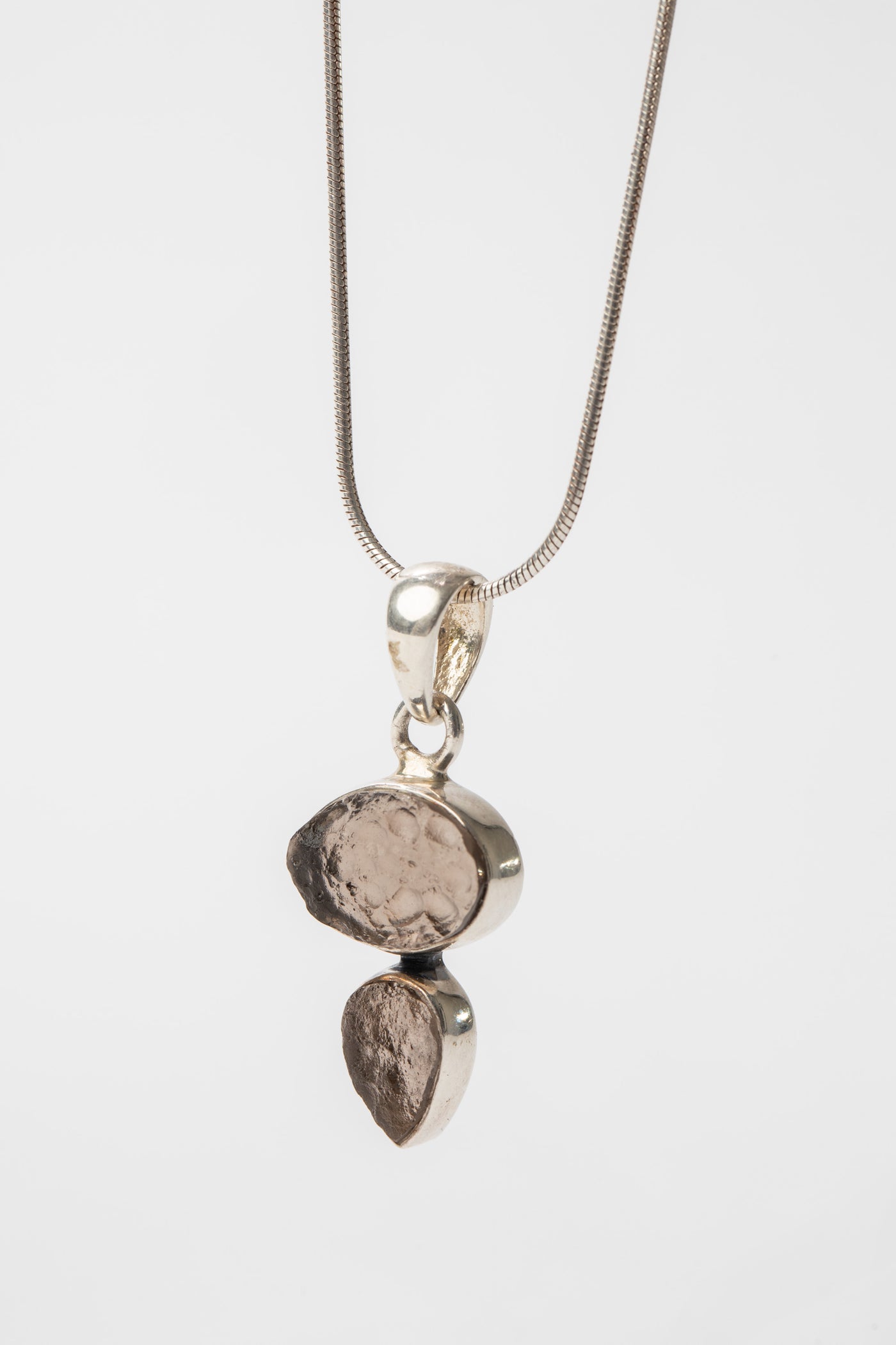 One of a Kind Rough Cut Smoky Quartz Pendant P141