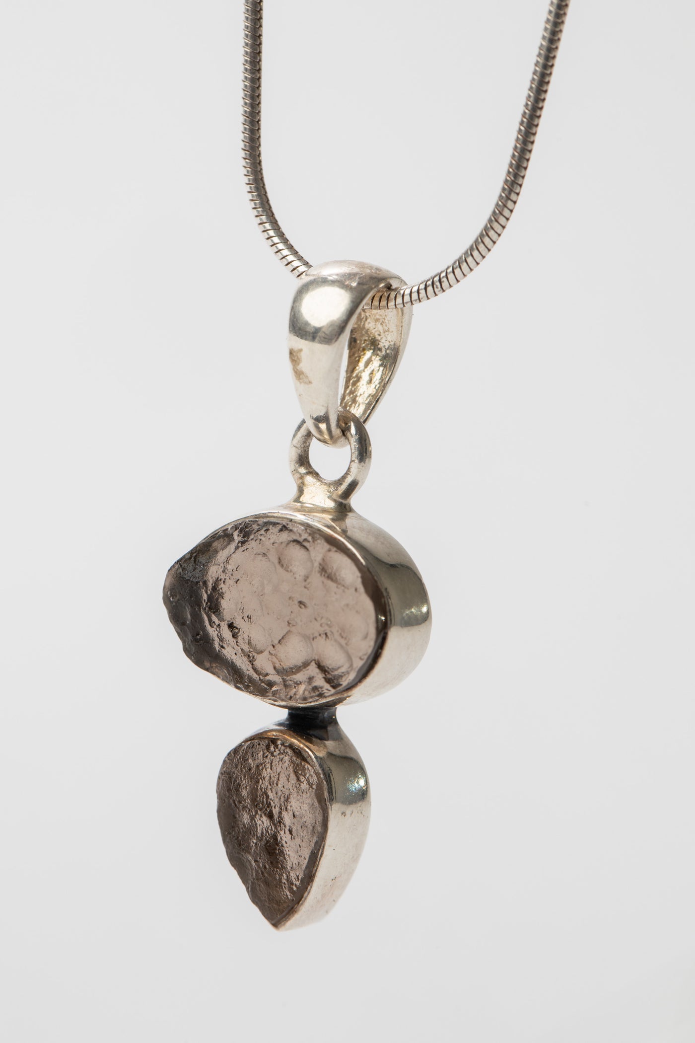 One of a Kind Rough Cut Smoky Quartz Pendant P141