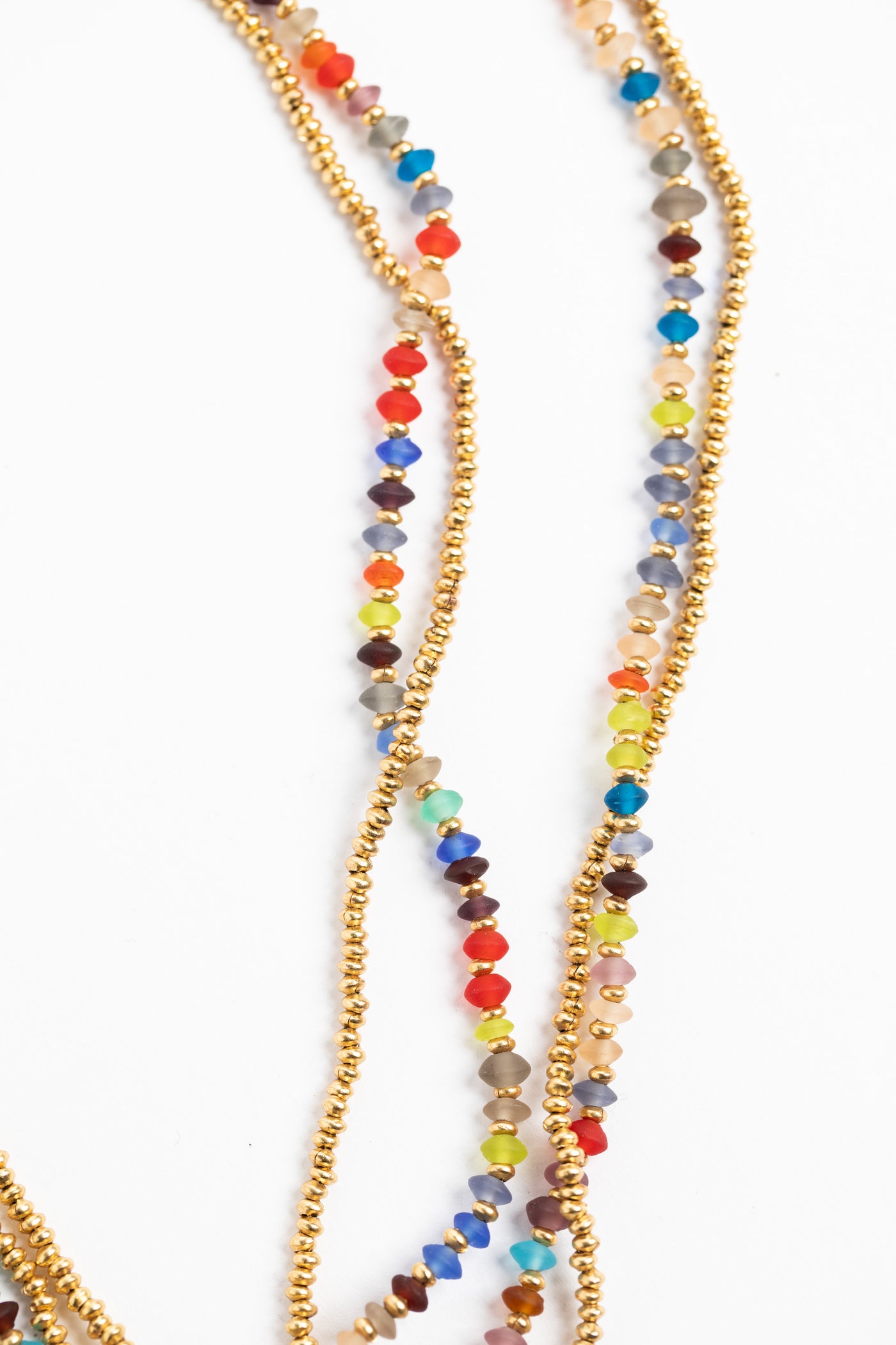 Kaleidoscope Beaded Wrap Necklace