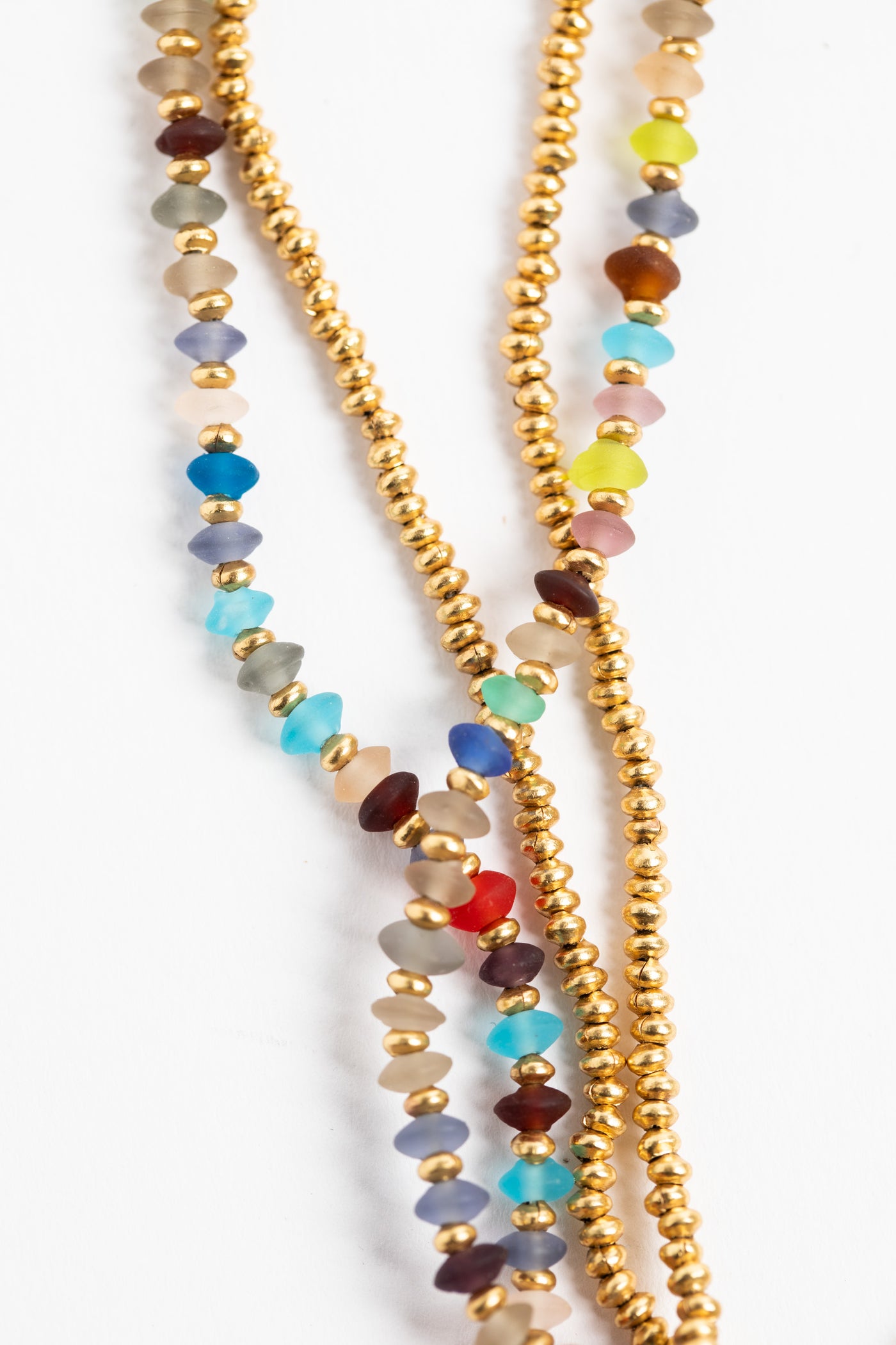 Kaleidoscope Beaded Wrap Necklace