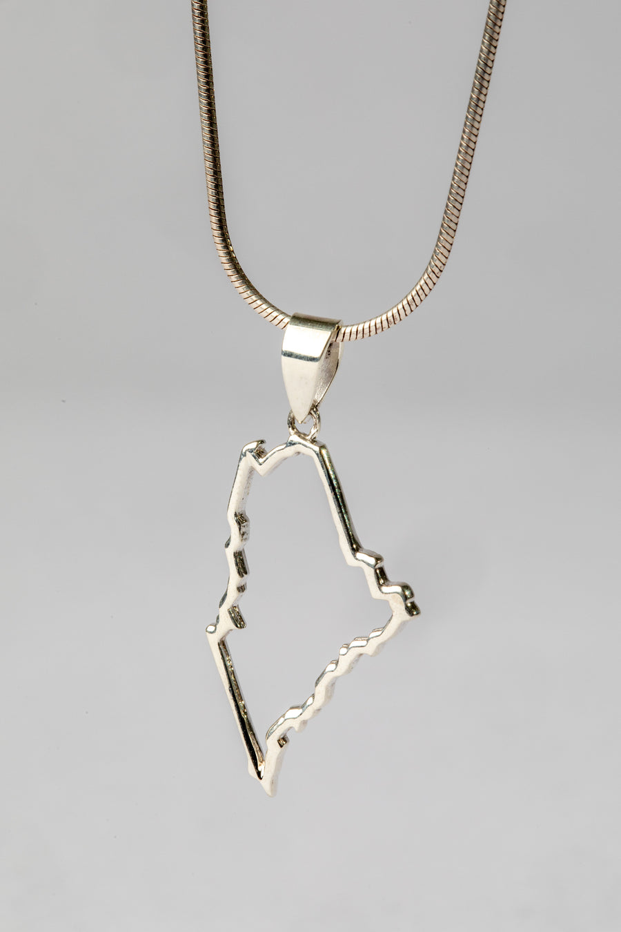 1" State Of Maine Outline Pendant