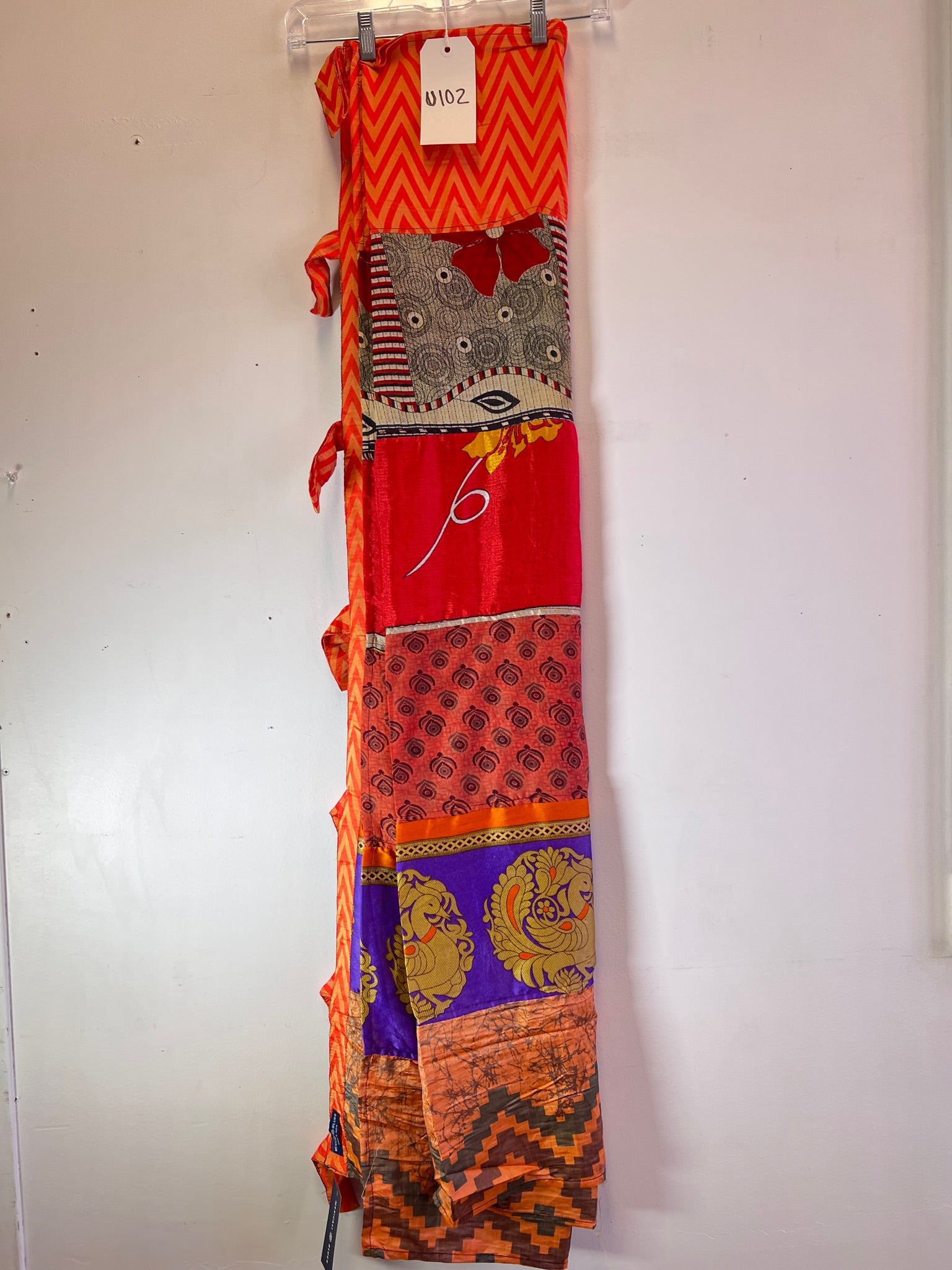 Recycled Silk Sari Panel Curtain U102