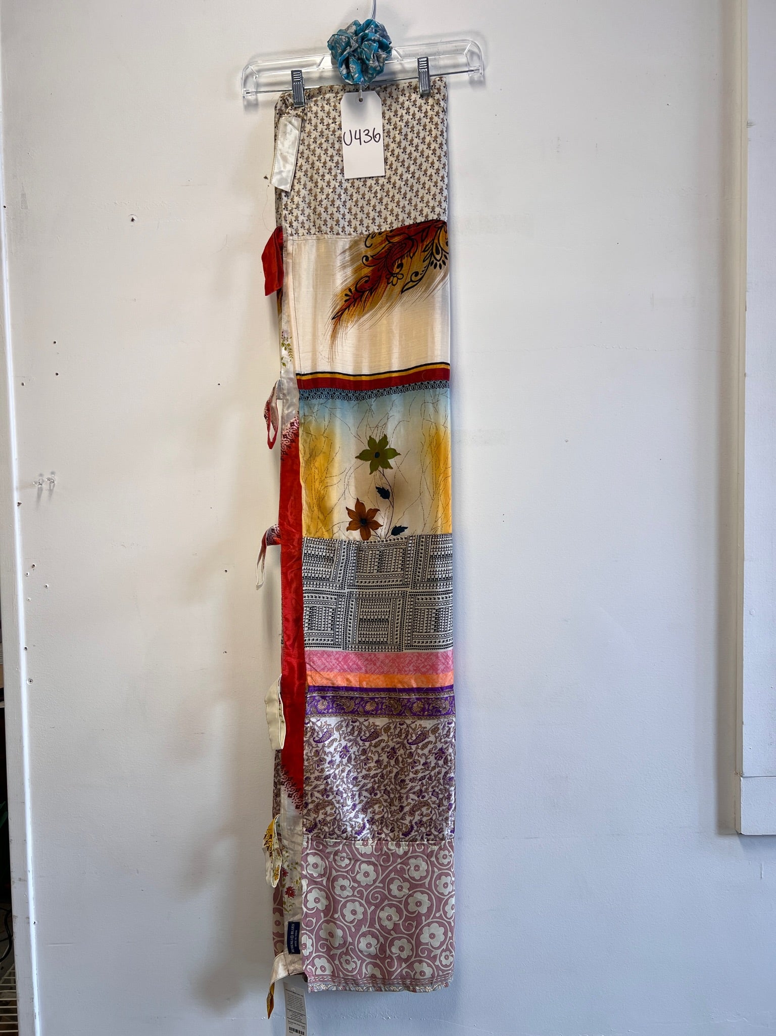 Recycled Silk Sari Panel Curtain U436