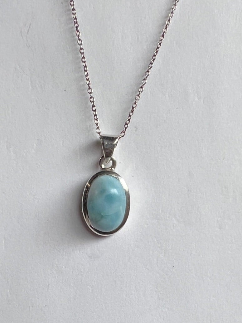 One of a Kind Larimar Pendant P140