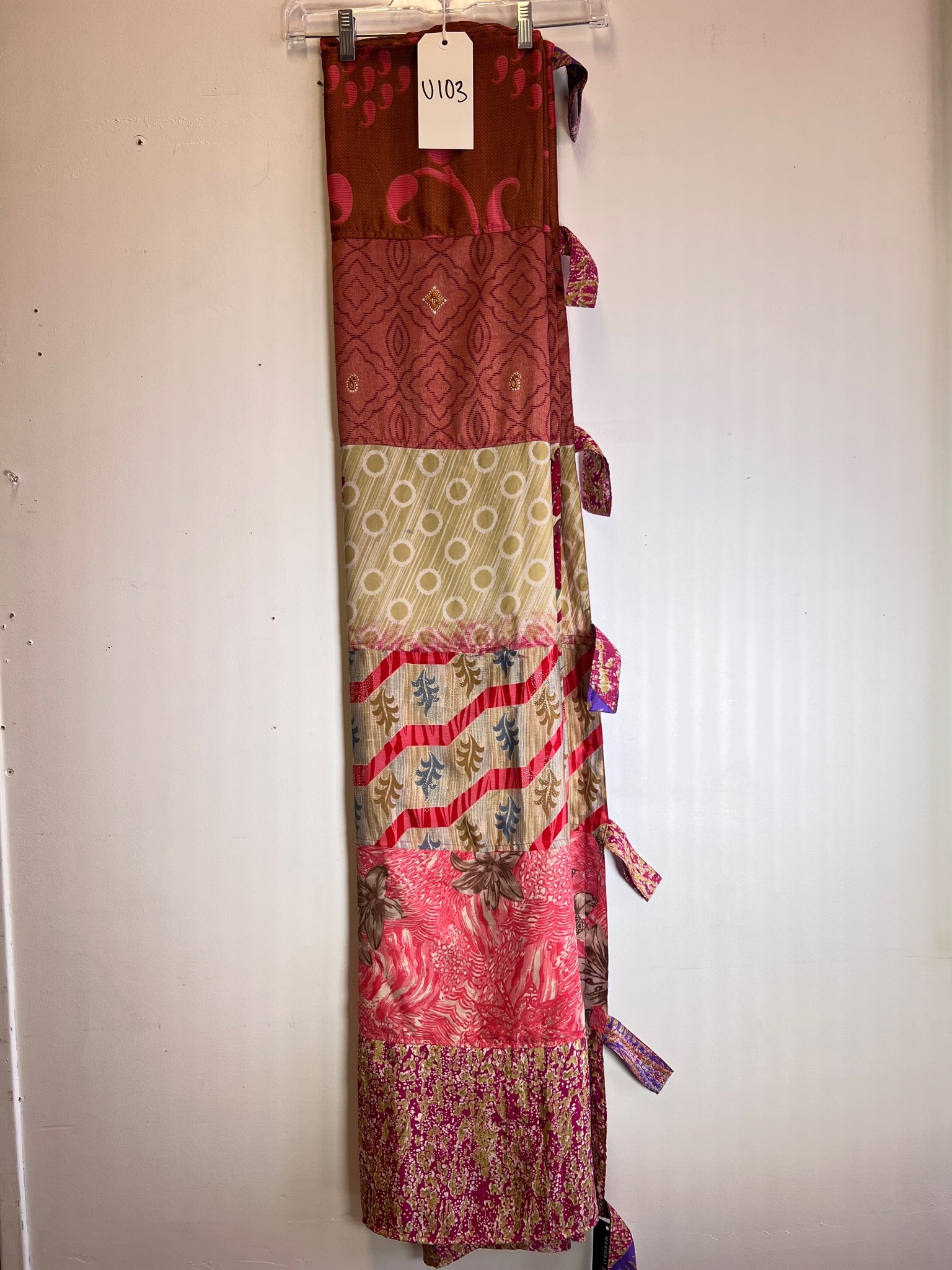 Recycled Silk Sari Panel Curtain U103