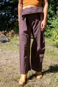Sophie is wearing the Thai Fisherman Pocket Pants. 