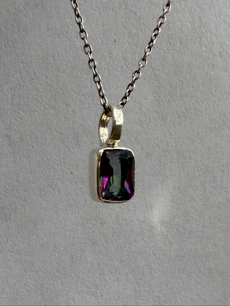 One of a Kind Mystic Topaz Pendant
