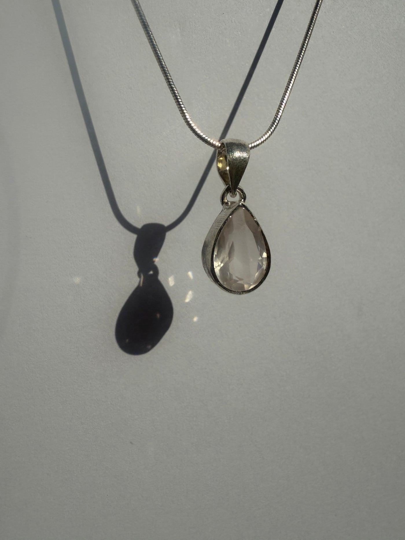 One of a Kind Rose Quartz Pendant P135