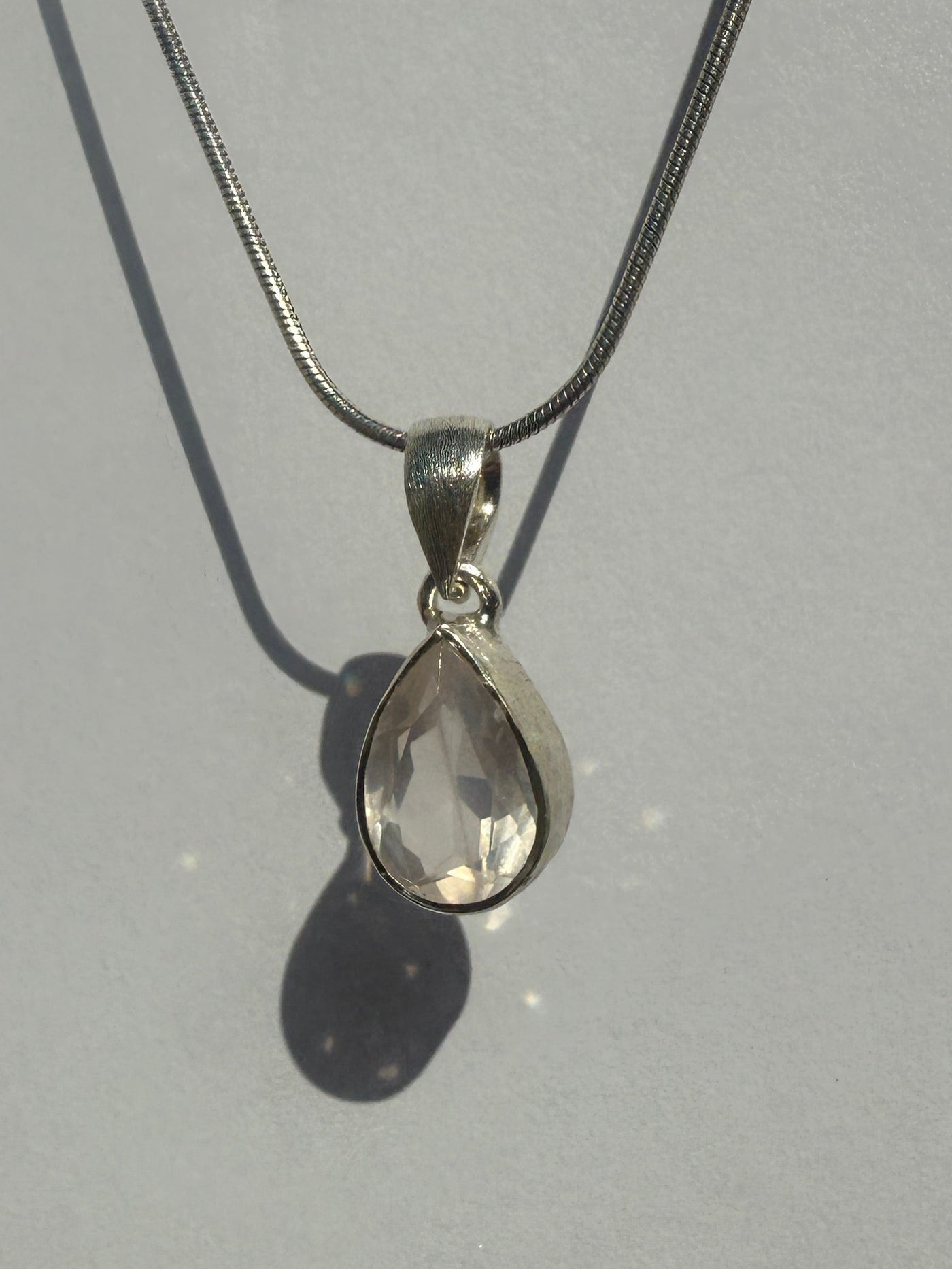 One of a Kind Rose Quartz Pendant P135