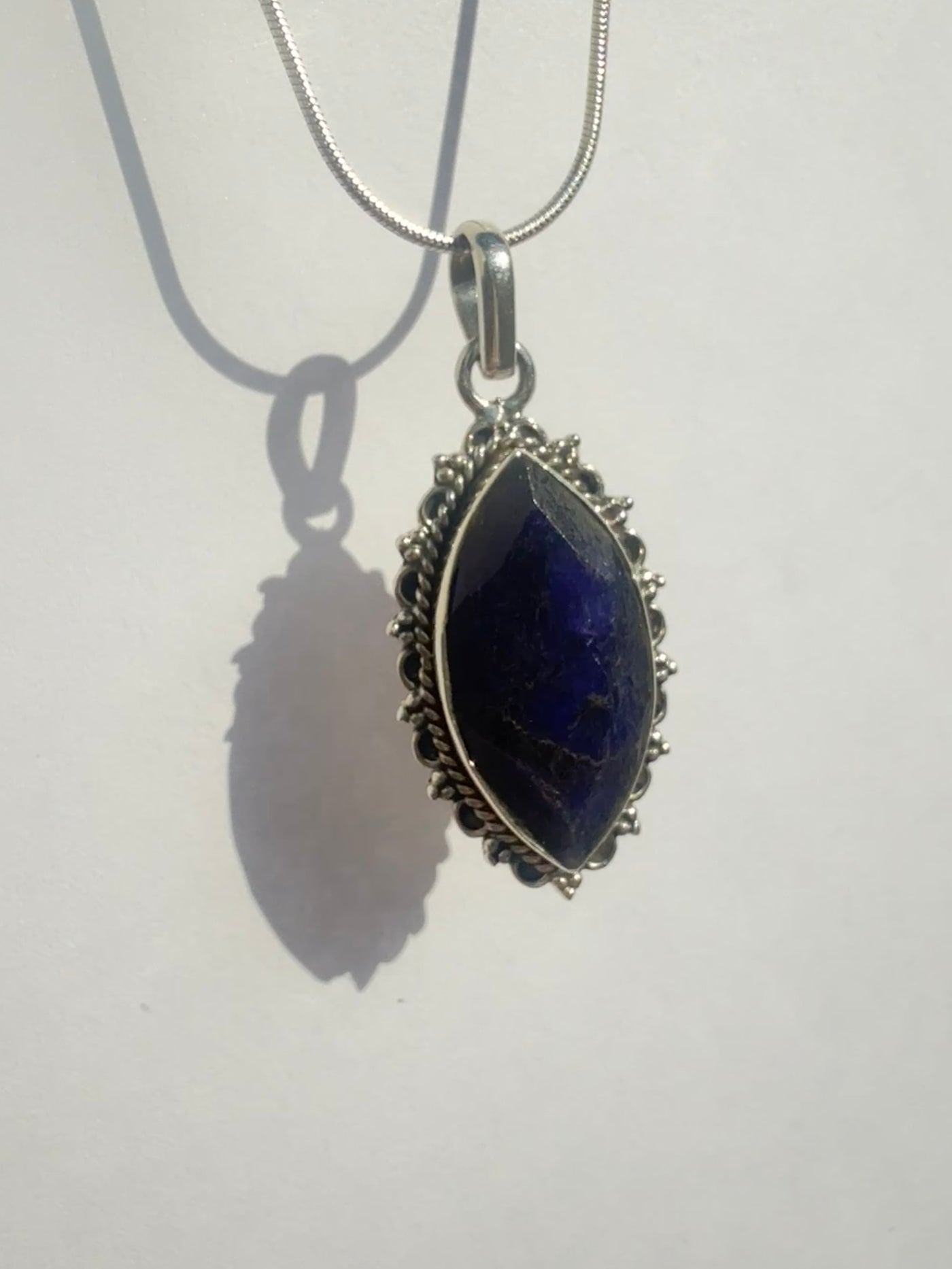 One of a Kind Sapphire Pendant P144
