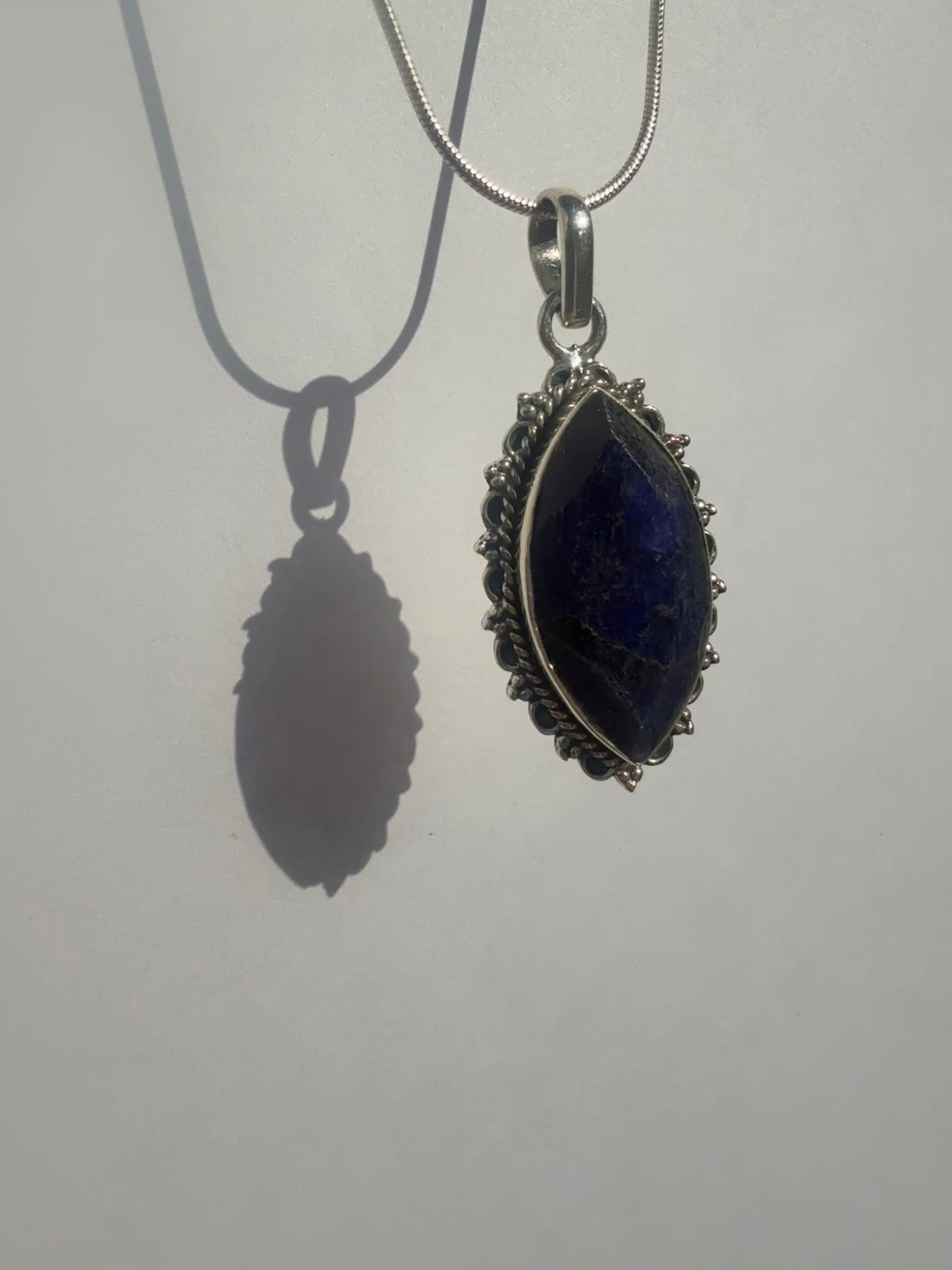 One of a Kind Sapphire Pendant P144