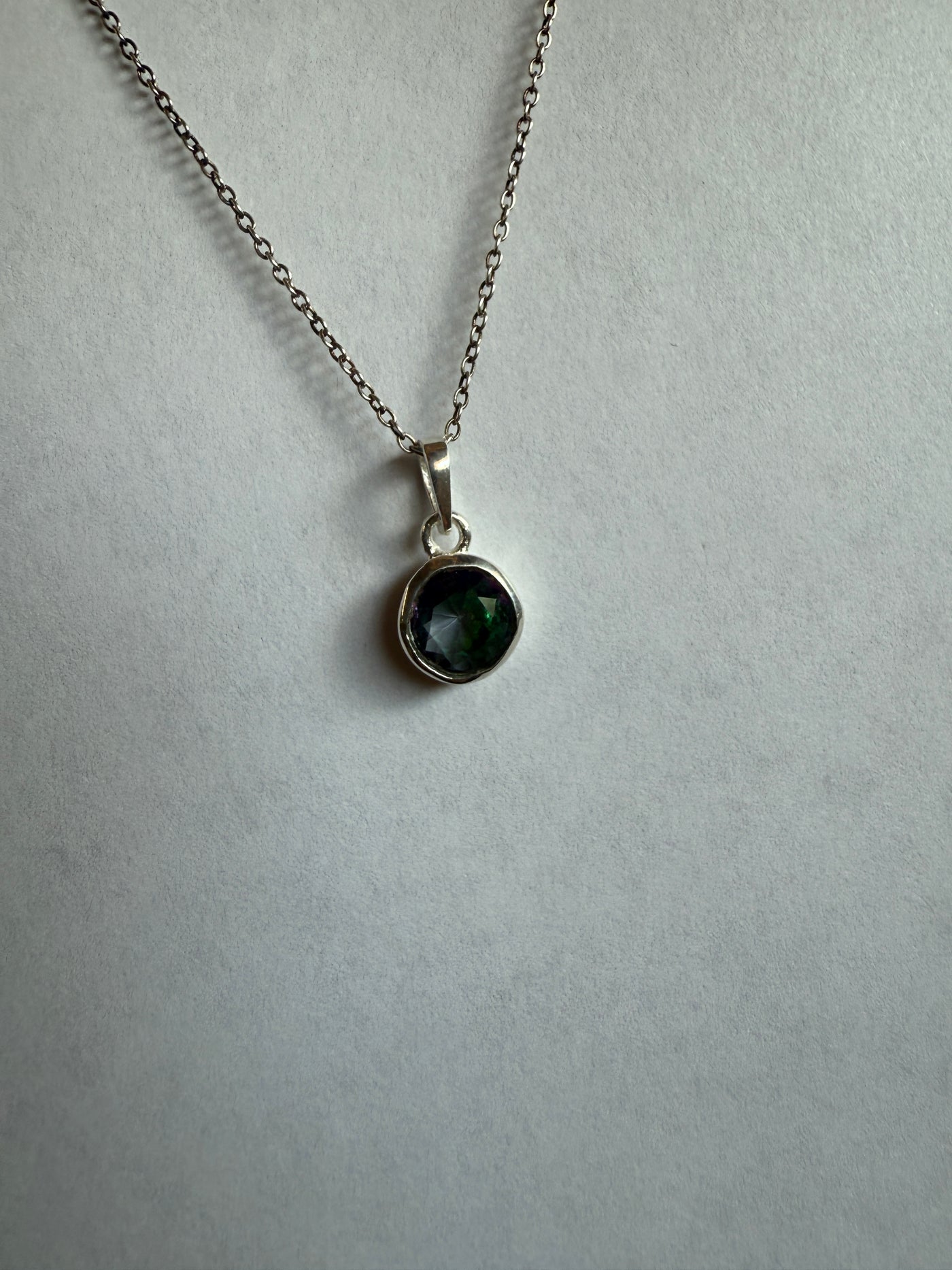 One of a Kind Mystic Topaz Pendant P144