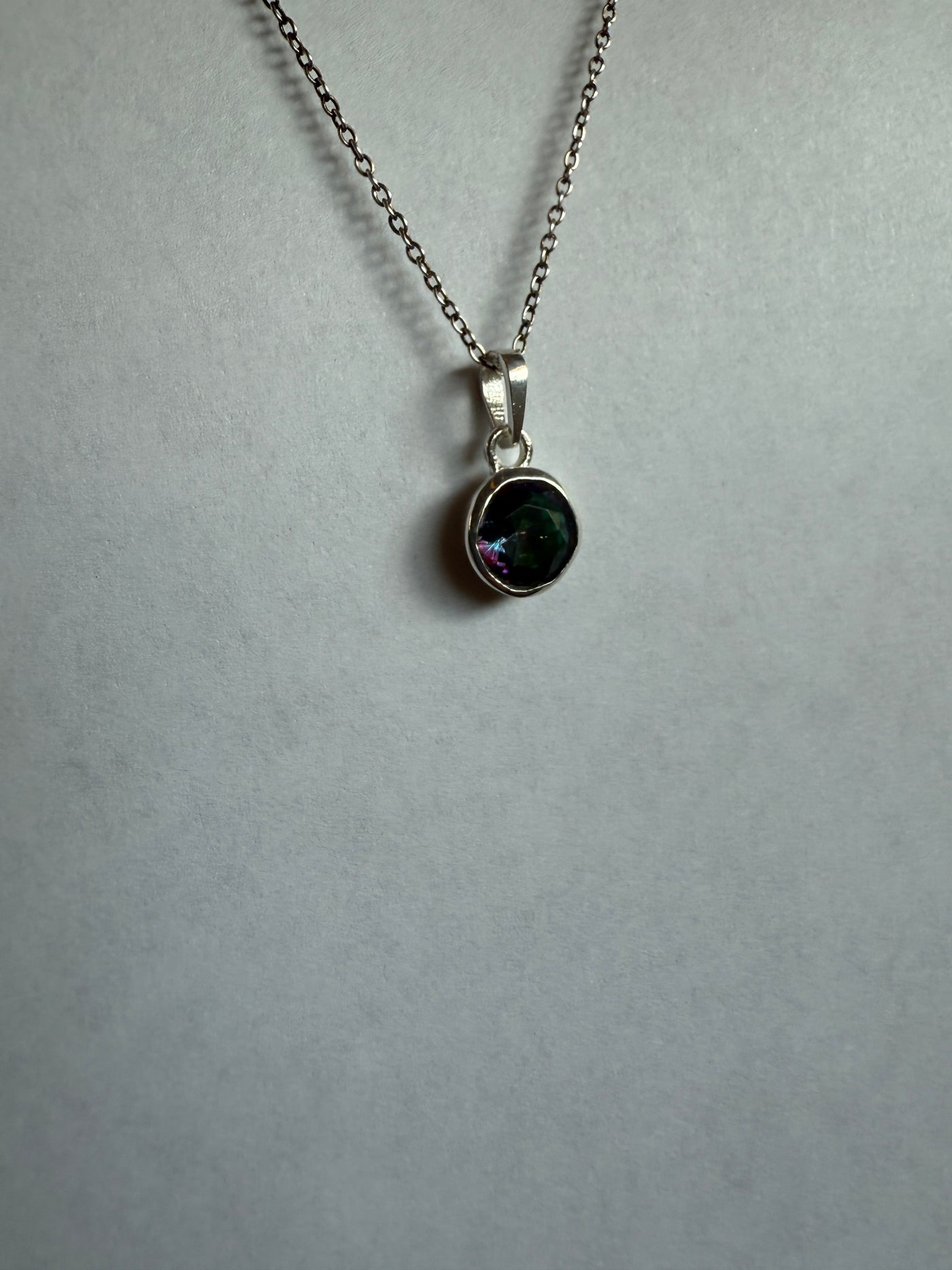 One of a Kind Mystic Topaz Pendant P144