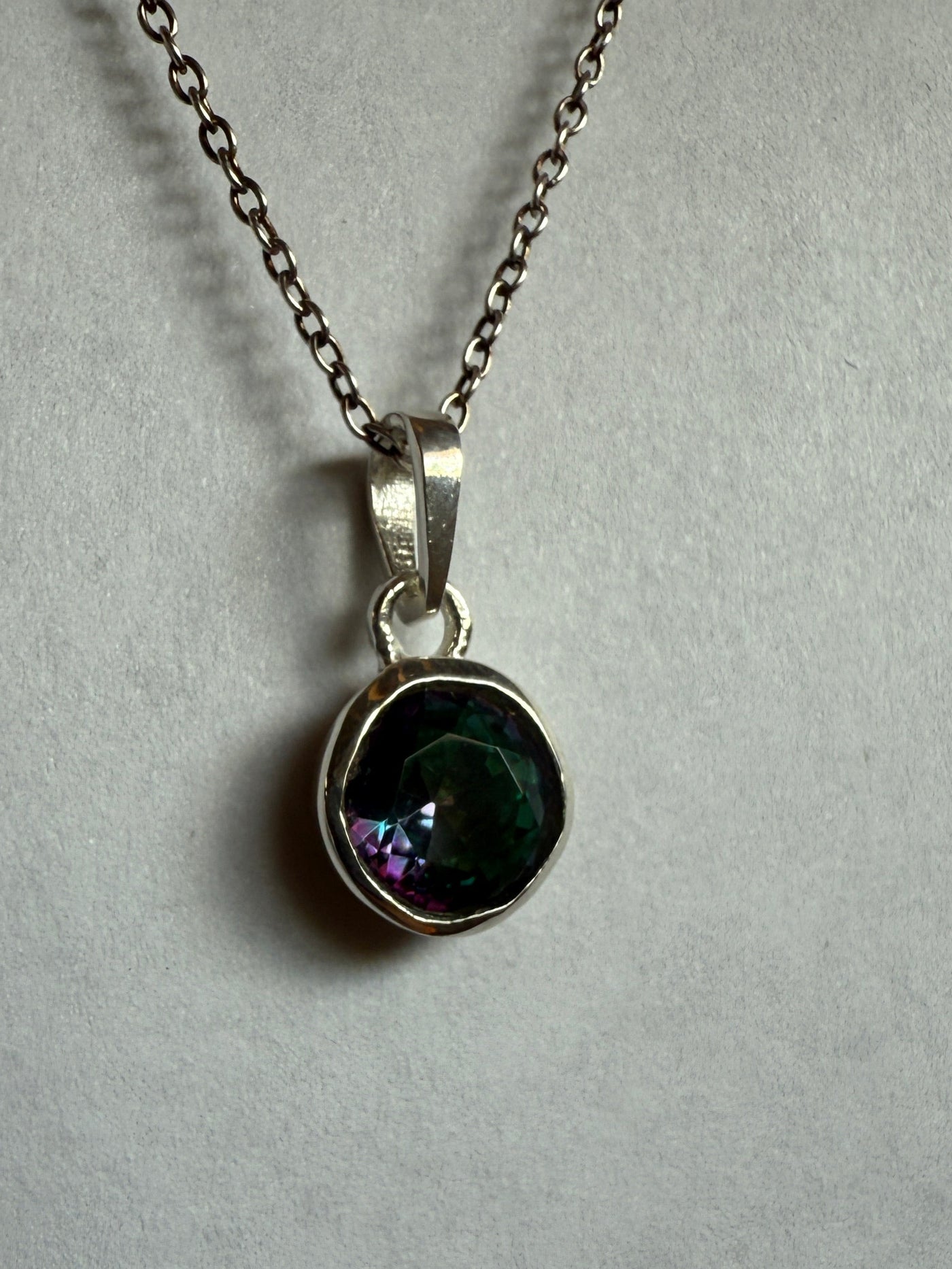 One of a Kind Mystic Topaz Pendant P144