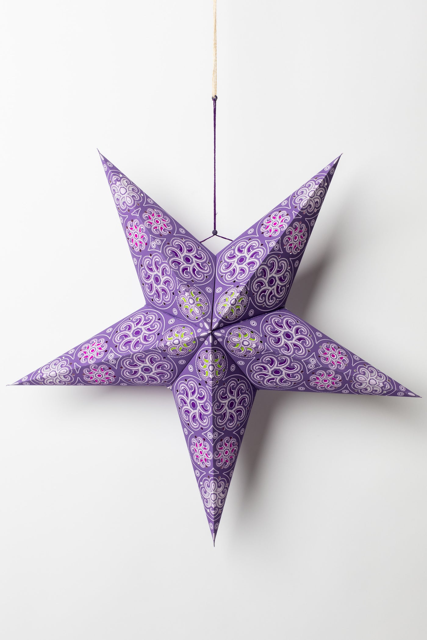 Cyclone Purple Paper Star