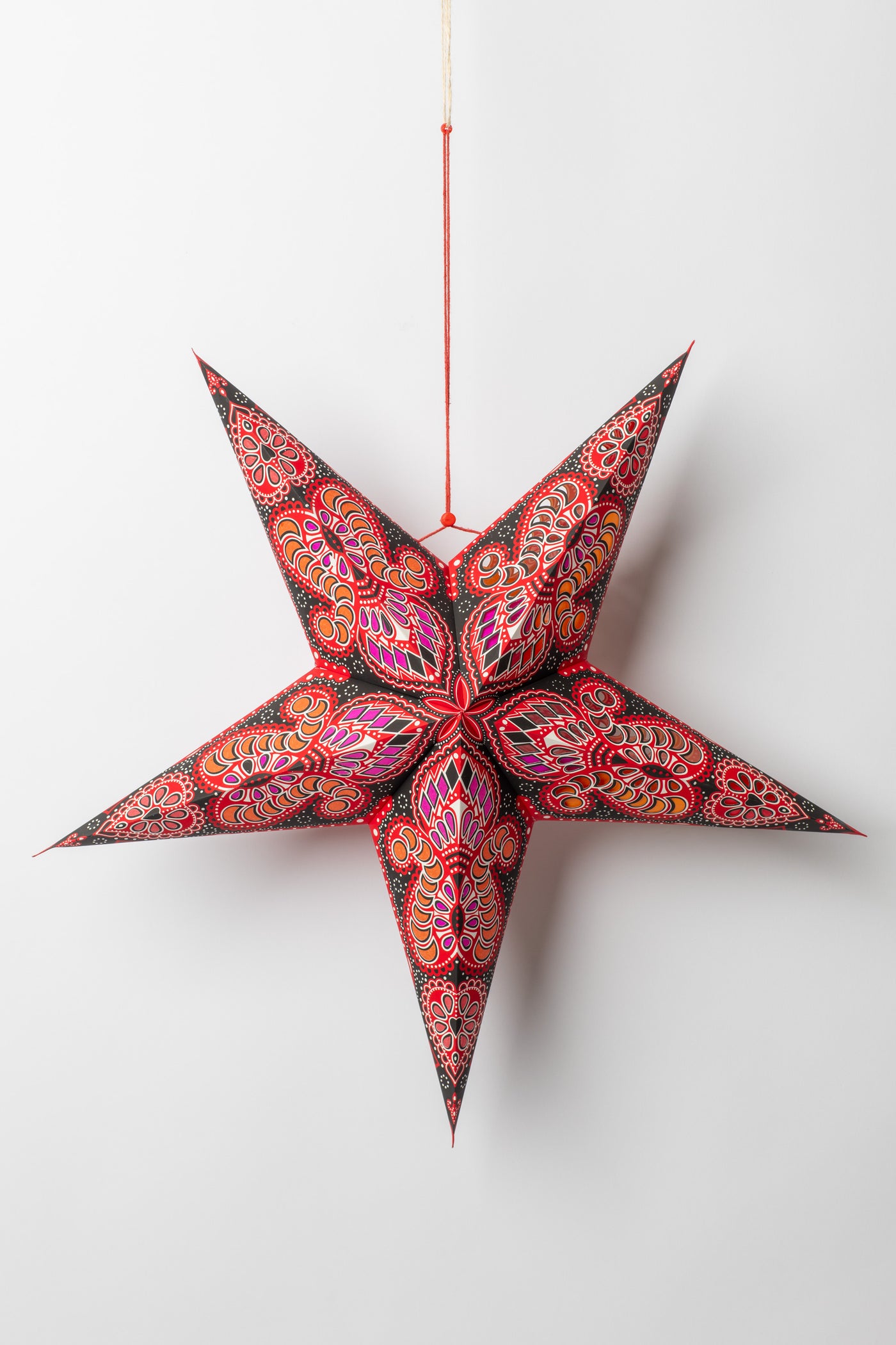 Ganesh Red & Black  Paper Star