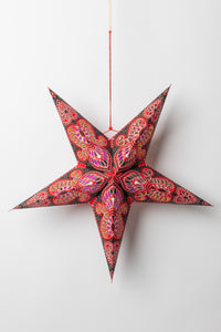 Ganesh Red & Black  Paper Star