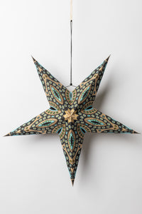 Rajasthani Black & Gold Paper Star