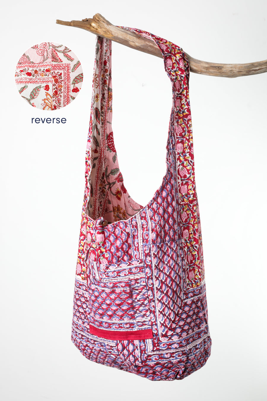 Reversible Block Print Bag
