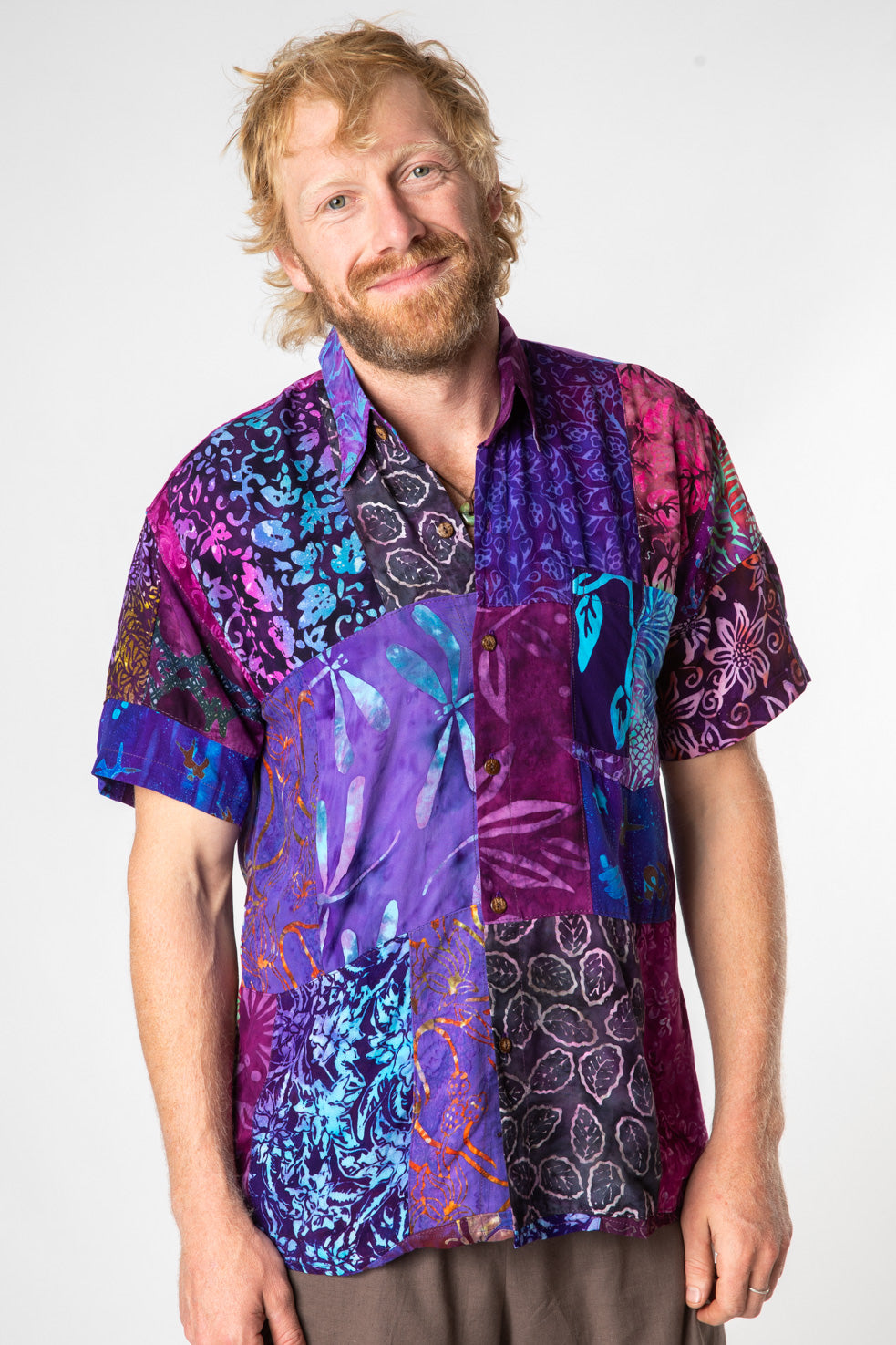 Patchwork Party Batik Button Up Shirt · Mexicali Blues Patchwork Party Batik Button Up Shirt · Mexicali Blues