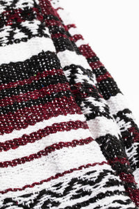 Sustainable Recycled Blanket in burgundy