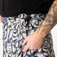 Tea Length Sari Silk Wrap Skirt