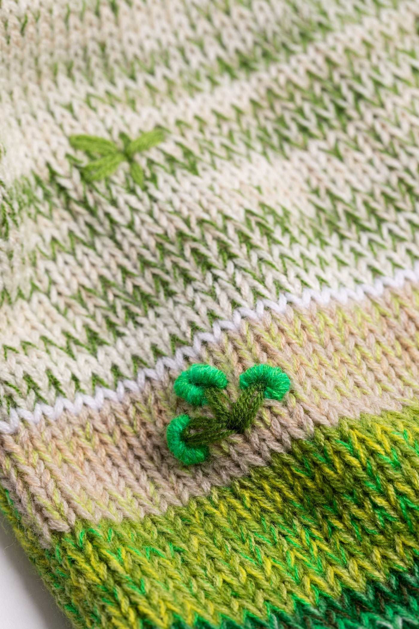 Kids zip up animal sweater in lime space dye