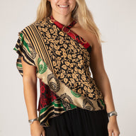 Mini Sari Silk Wrap Skirt