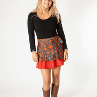 Mini Sari Silk Wrap Skirt