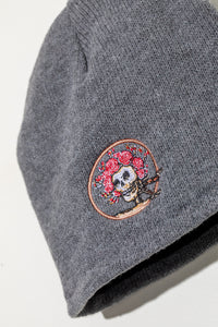embroidered grateful dead beanie hat