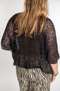 Butterfly Lightweight Poncho in Purple