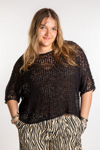 Butterfly Lightweight Poncho in Ivory