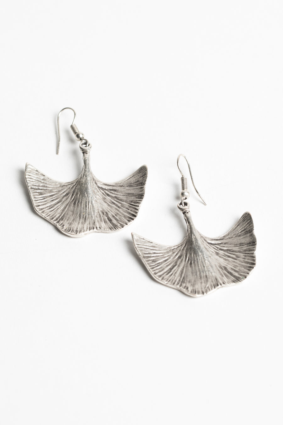 Gingko Leaf Zamak Earrings