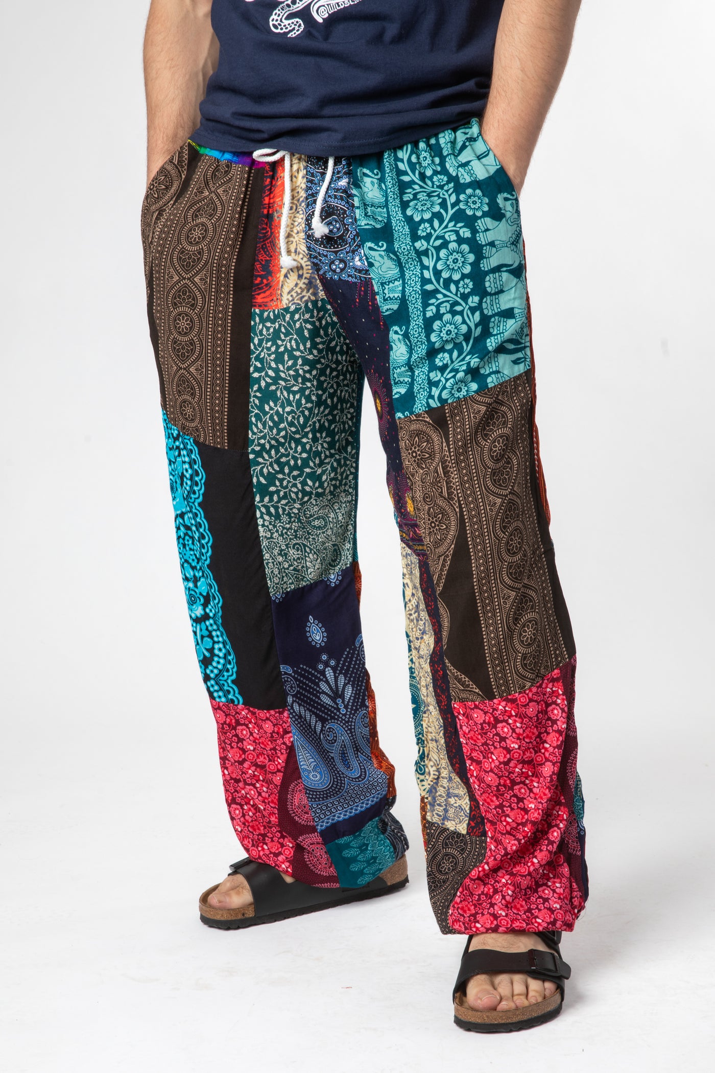 Road Trip Mens Patchwork Pants · Mexicali Blues
