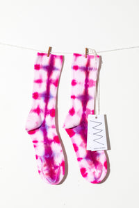 Tie Dye Dress Socks in Rainbow