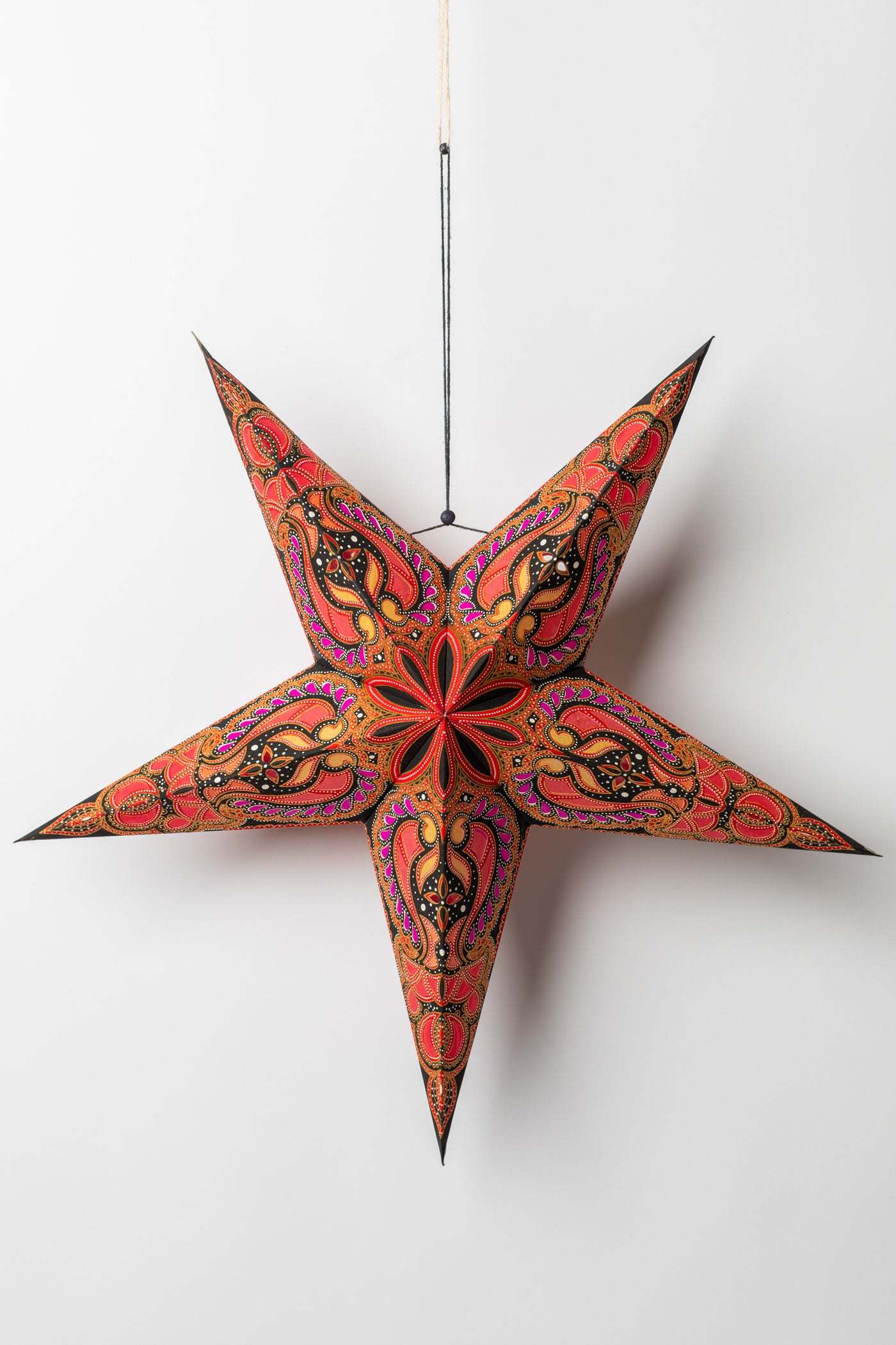 Red and Gold Paper Star