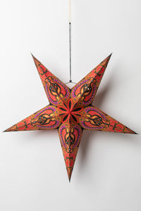 Red and Gold Paper Star