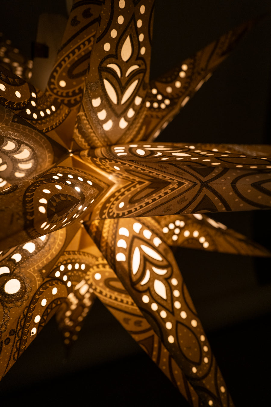 Glittery Supernova Paper Star Lantern