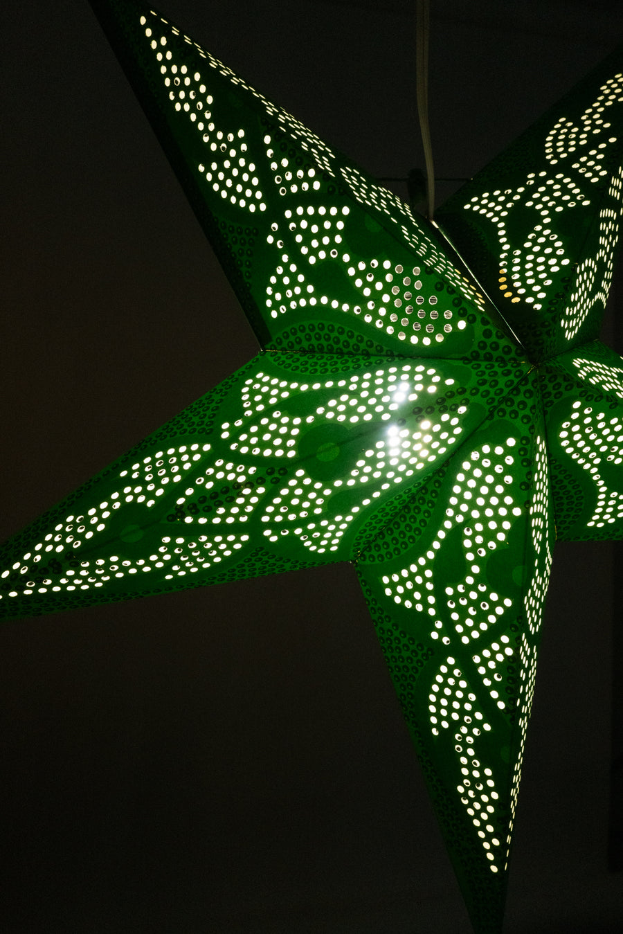 Metallic Dotted Paper Star Lantern