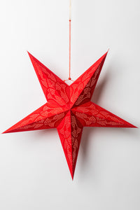 Red Dotted Paper Star