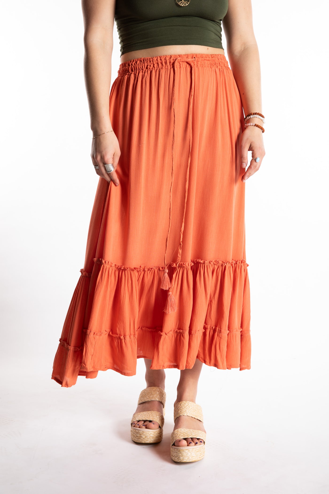 Breezy Bliss Boho Prairie Skirt