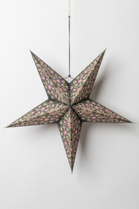 Pink and Black Paper Star
