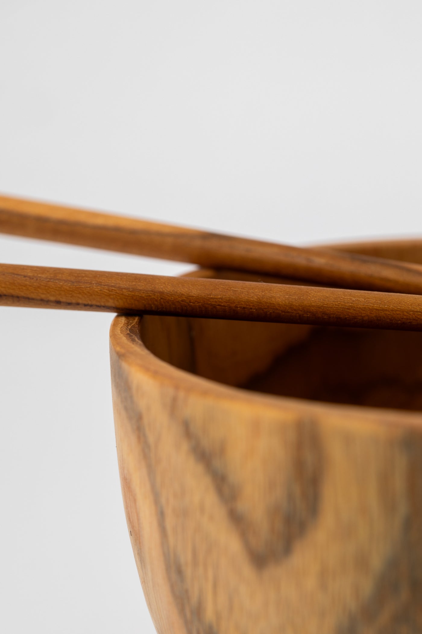 Kayu Teak Noodle Bowl w/ Chopsticks